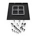 Avenue Lighting HF1903 The Original Glacier 41-lt 36" LED Pendant - Dark Bronze/Clear