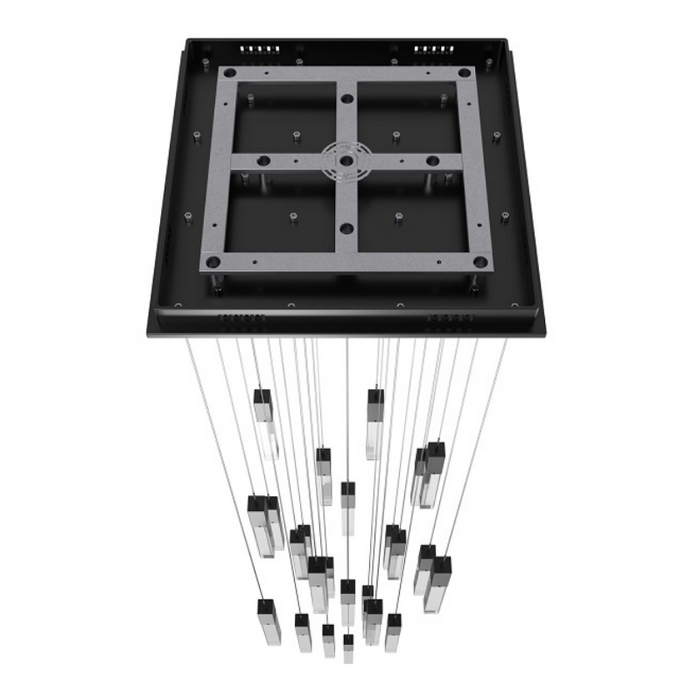 Avenue Lighting HF1904 The Original Glacier 25-lt 28" LED Pendant - Dark Bronze/Clear