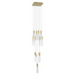 Avenue Lighting HF1905 The Original Glacier 13-lt 20" LED Pendant - Brushed Brass/Clear