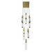 Avenue Lighting HF1905 The Original Glacier 13-lt 20" LED Pendant - Brushed Brass/Clear