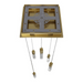 Avenue Lighting HF1900 The Original Glacier 5-lt 12" LED Pendant - Brushed Brass/Snow