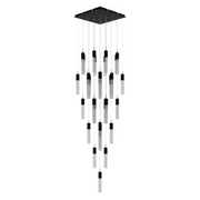 Avenue Lighting HF1903 The Original Glacier 41-lt 36" LED Pendant - Dark Bronze/Snow
