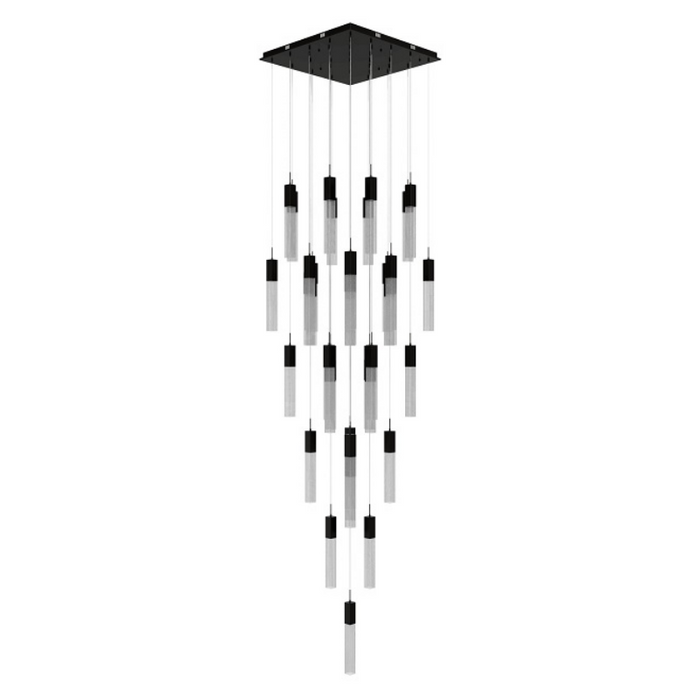 Avenue Lighting HF1903 The Original Glacier 41-lt 36" LED Pendant - Dark Bronze/Snow