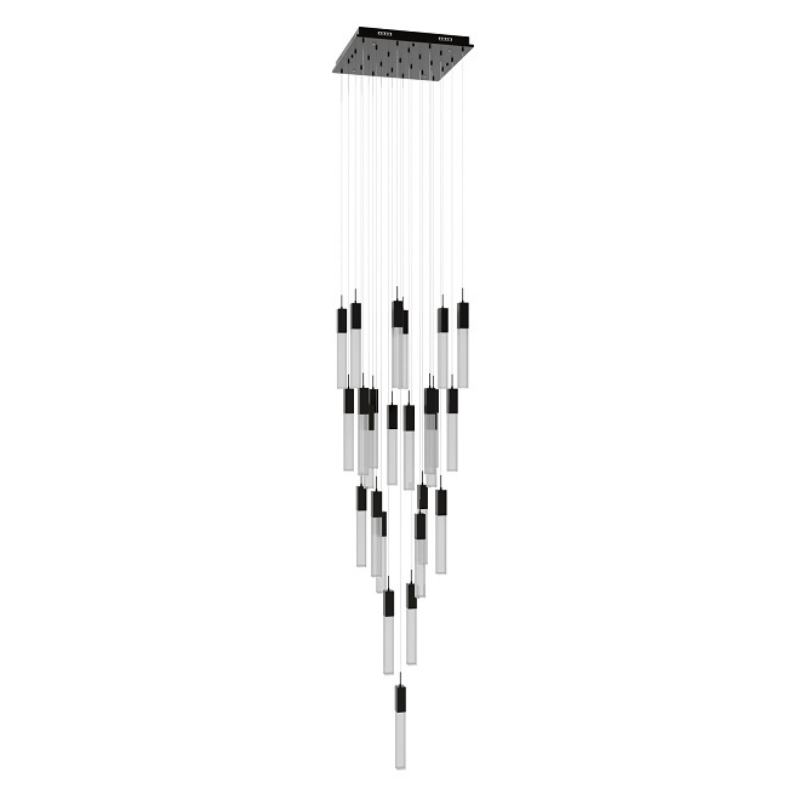 Avenue Lighting HF1904 The Original Glacier 25-lt 28" LED Pendant - Dark Bronze/Snow
