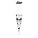 Avenue Lighting HF1904 The Original Glacier 25-lt 28" LED Pendant - Dark Bronze/Snow