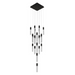 Avenue Lighting HF1904 The Original Glacier 25-lt 28" LED Pendant - Dark Bronze/Snow