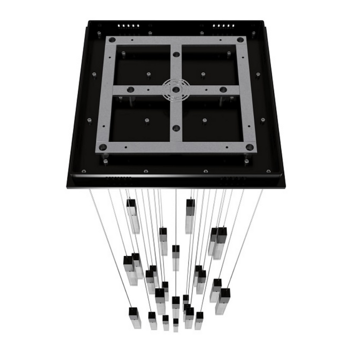 Avenue Lighting HF1904 The Original Glacier 25-lt 28" LED Pendant - Dark Bronze/Snow