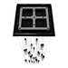 Avenue Lighting HF1904 The Original Glacier 25-lt 28" LED Pendant - Dark Bronze/Snow