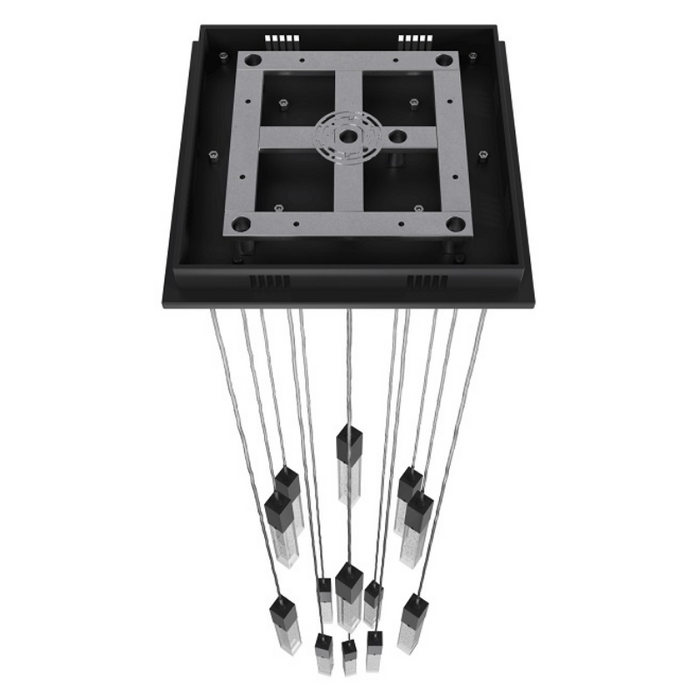 Avenue Lighting HF1905 The Original Glacier 13-lt 20" LED Pendant - Black/Bubbled