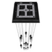 Avenue Lighting HF1905 The Original Glacier 13-lt 20" LED Pendant - Black/Bubbled