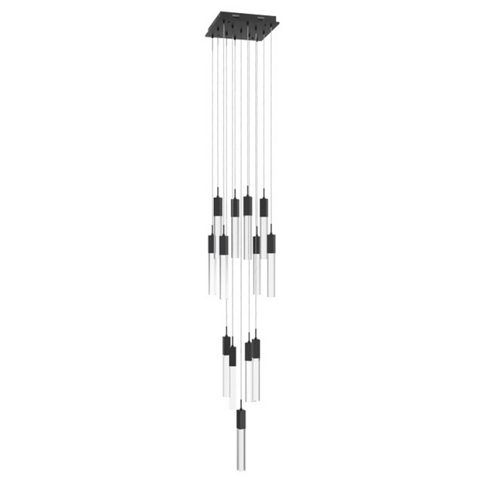 Avenue Lighting HF1905 The Original Glacier 13-lt 20" LED Pendant - Black/Clear