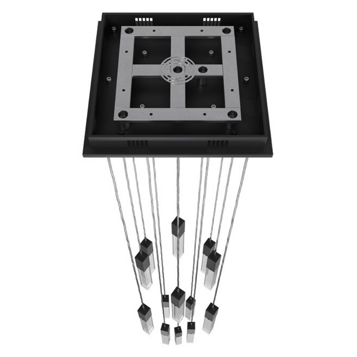 Avenue Lighting HF1905 The Original Glacier 13-lt 20" LED Pendant - Black/Clear
