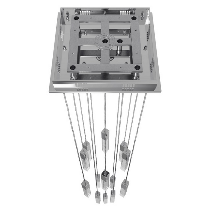 Avenue Lighting HF1905 The Original Glacier 13-lt 20" LED Pendant - Polished Chrome/Bubbled