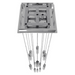 Avenue Lighting HF1905 The Original Glacier 13-lt 20" LED Pendant - Polished Chrome/Bubbled