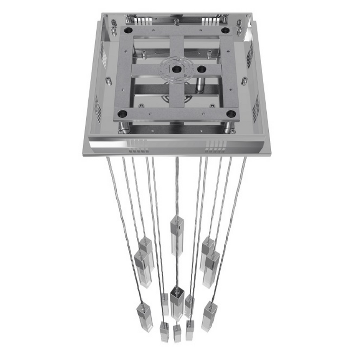 Avenue Lighting HF1905 The Original Glacier 13-lt 20" LED Pendant - Polished Chrome/Clear
