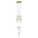 Avenue Lighting HF1905 The Original Glacier 13-lt 20" LED Pendant - Brushed Brass/Bubbled