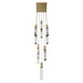 Avenue Lighting HF1905 The Original Glacier 13-lt 20" LED Pendant - Brushed Brass/Bubbled