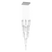Avenue Lighting HF1904 The Original Glacier 25-lt 28" LED Pendant - Polished Chrome/Bubbled
