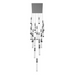 Avenue Lighting HF1904 The Original Glacier 25-lt 28" LED Pendant - Polished Chrome/Bubbled
