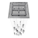 Avenue Lighting HF1904 The Original Glacier 25-lt 28" LED Pendant - Polished Chrome/Bubbled