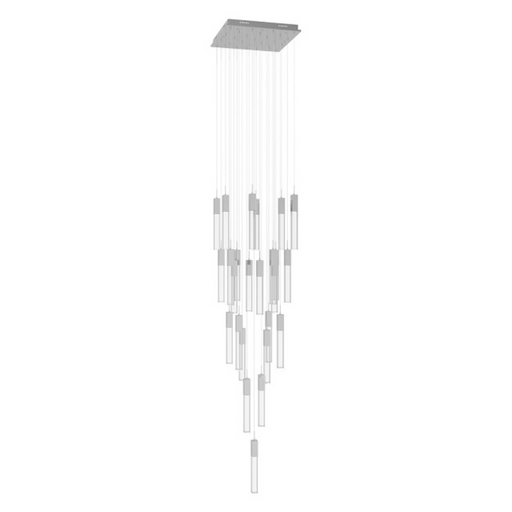 Avenue Lighting HF1904 The Original Glacier 25-lt 28" LED Pendant - Polished Chrome/Clear