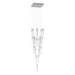 Avenue Lighting HF1904 The Original Glacier 25-lt 28" LED Pendant - Polished Chrome/Clear