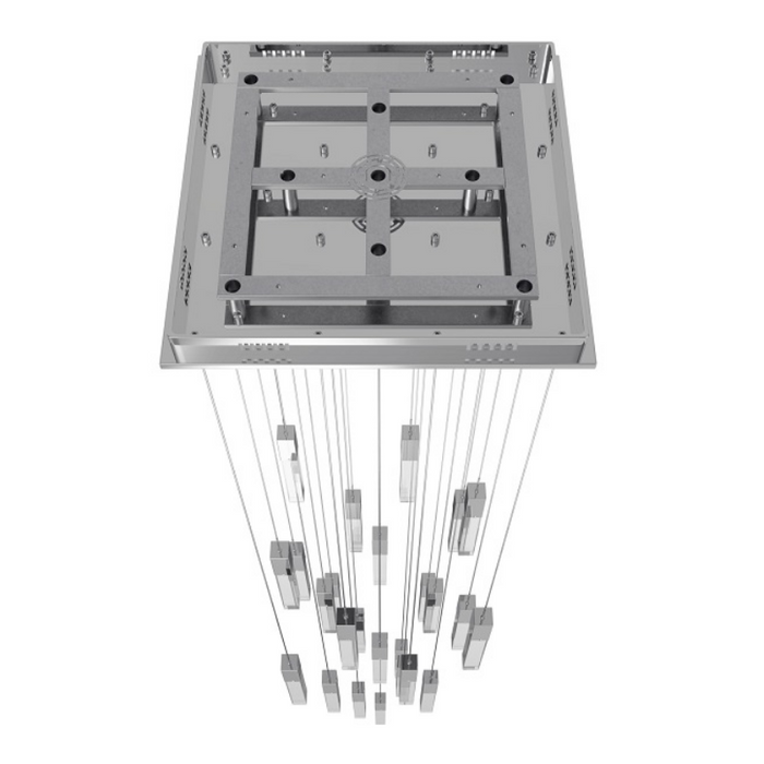 Avenue Lighting HF1904 The Original Glacier 25-lt 28" LED Pendant - Polished Chrome/Clear