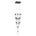 Avenue Lighting HF1904 The Original Glacier 25-lt 28" LED Pendant - Black/Bubbled