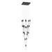Avenue Lighting HF1904 The Original Glacier 25-lt 28" LED Pendant - Black/Clear