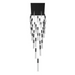 Avenue Lighting HF1903 The Original Glacier 41-lt 36" LED Pendant - Black/Clear