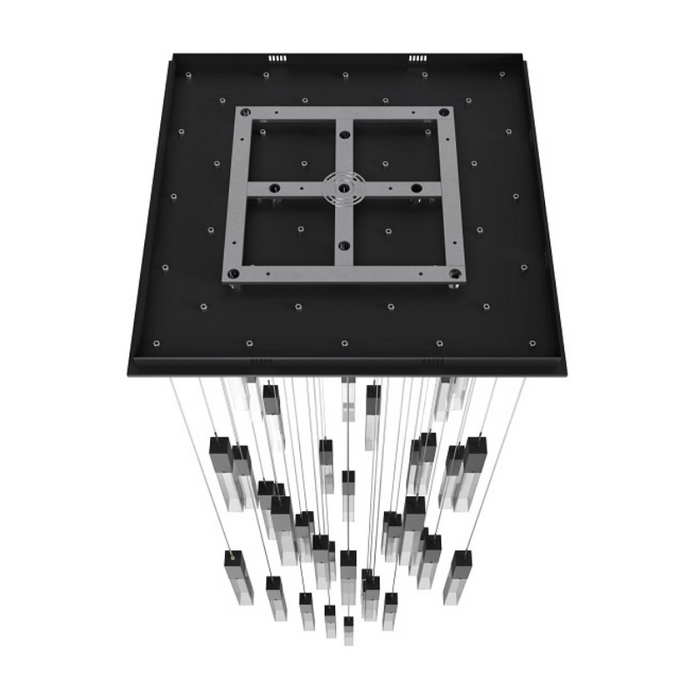 Avenue Lighting HF1903 The Original Glacier 41-lt 36" LED Pendant - Black/Clear