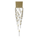 Avenue Lighting HF1903 The Original Glacier 41-lt 36" LED Pendant - Brushed Brass/Bubbled