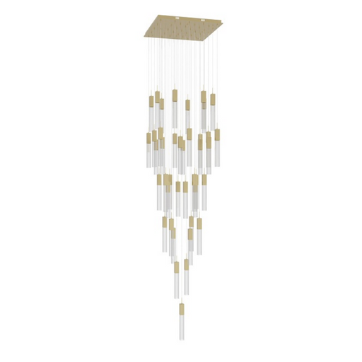 Avenue Lighting HF1903 The Original Glacier 41-lt 36" LED Pendant - Brushed Brass/Clear
