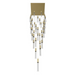 Avenue Lighting HF1903 The Original Glacier 41-lt 36" LED Pendant - Brushed Brass/Clear