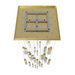Avenue Lighting HF1903 The Original Glacier 41-lt 36" LED Pendant - Brushed Brass/Clear