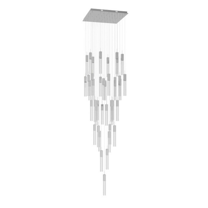 Avenue Lighting HF1903 The Original Glacier 41-lt 36" LED Pendant - Polished Chrome/Bubbled