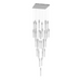 Avenue Lighting HF1903 The Original Glacier 41-lt 36" LED Pendant - Polished Chrome/Bubbled