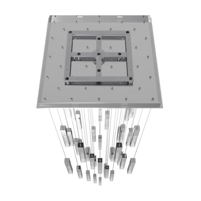 Avenue Lighting HF1903 The Original Glacier 41-lt 36" LED Pendant - Polished Chrome/Bubbled