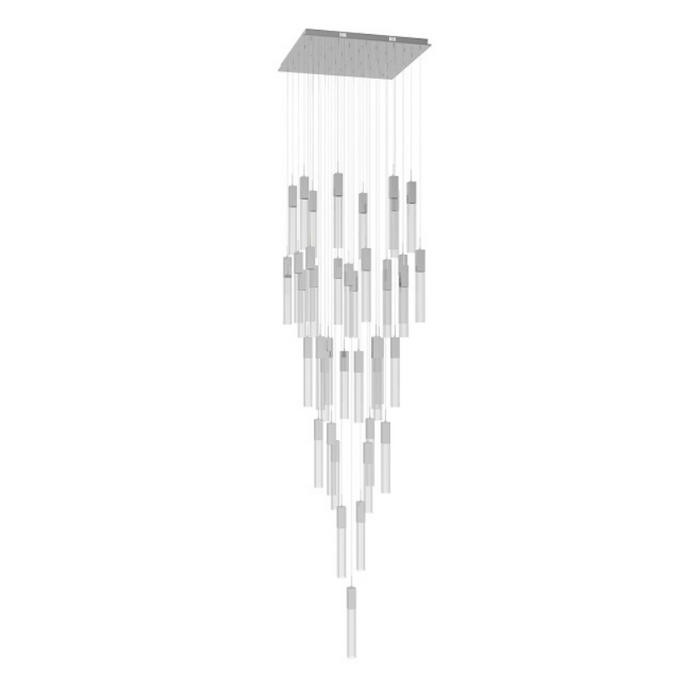 Avenue Lighting HF1903 The Original Glacier 41-lt 36" LED Pendant - Polished Chrome/Clear