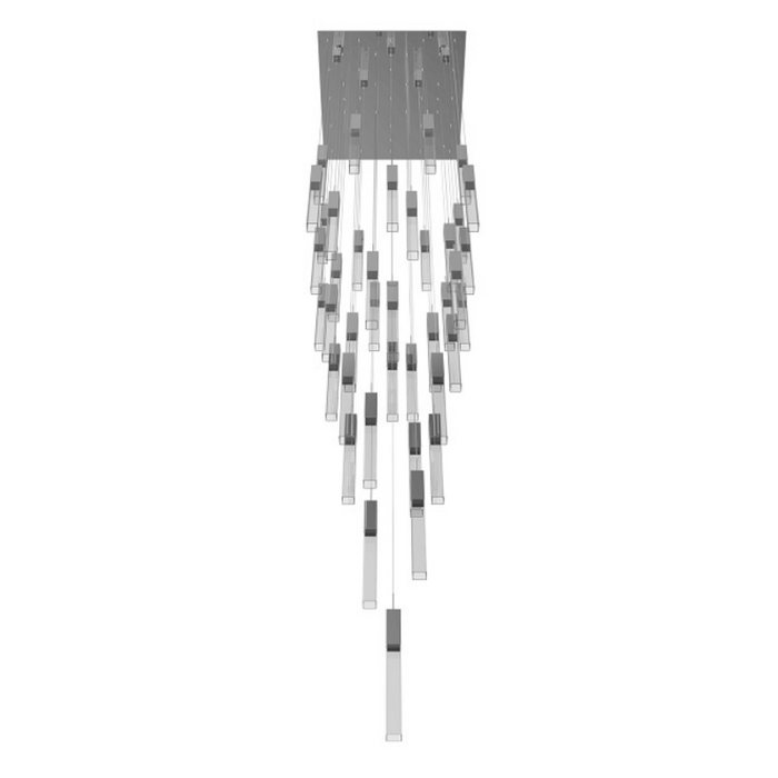 Avenue Lighting HF1903 The Original Glacier 41-lt 36" LED Pendant - Polished Chrome/Clear