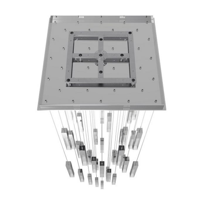 Avenue Lighting HF1903 The Original Glacier 41-lt 36" LED Pendant - Polished Chrome/Clear
