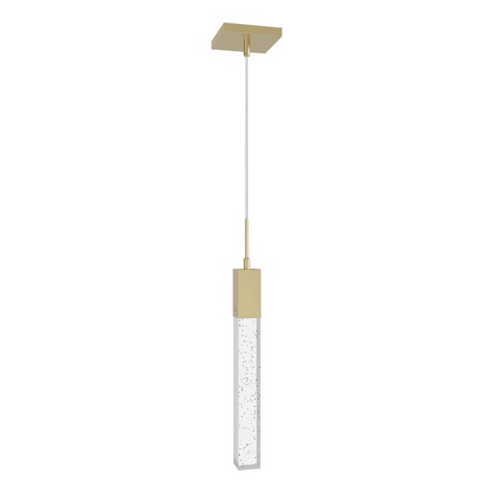 Avenue Lighting HF1901 The Original Glacier 1-lt 2" LED Pendant - Brushed Brass/Bubbled