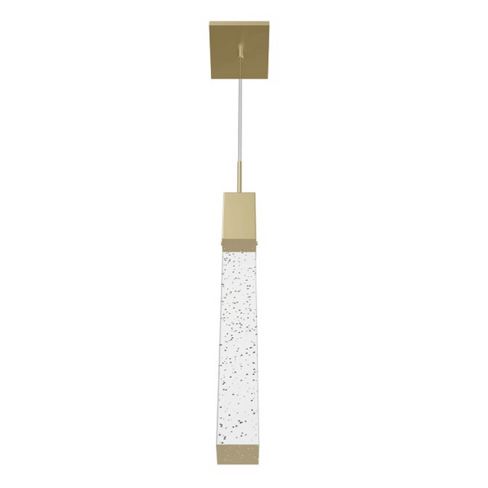 Avenue Lighting HF1901 The Original Glacier 1-lt 2" LED Pendant - Brushed Brass/Bubbled
