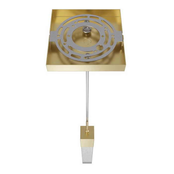Avenue Lighting HF1901 The Original Glacier 1-lt 2" LED Pendant - Brushed Brass/Bubbled