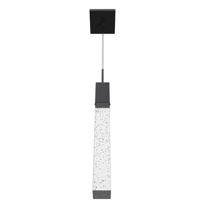 Avenue Lighting HF1901 The Original Glacier 1-lt 2" LED Pendant - Black/Bubbled