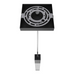 Avenue Lighting HF1901 The Original Glacier 1-lt 2" LED Pendant - Black/Bubbled