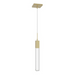 Avenue Lighting HF1901 The Original Glacier 1-lt 2" LED Pendant - Brushed Brass/Clear