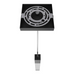 Avenue Lighting HF1901 The Original Glacier 1-lt 2" LED Pendant - Black/Clear
