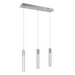 Avenue Lighting HF1900 The Original Glacier 3-lt 37" LED Pendant - Polished Chrome/Bubbled