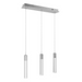 Avenue Lighting HF1900 The Original Glacier 3-lt 37" LED Pendant - Polished Chrome/Clear